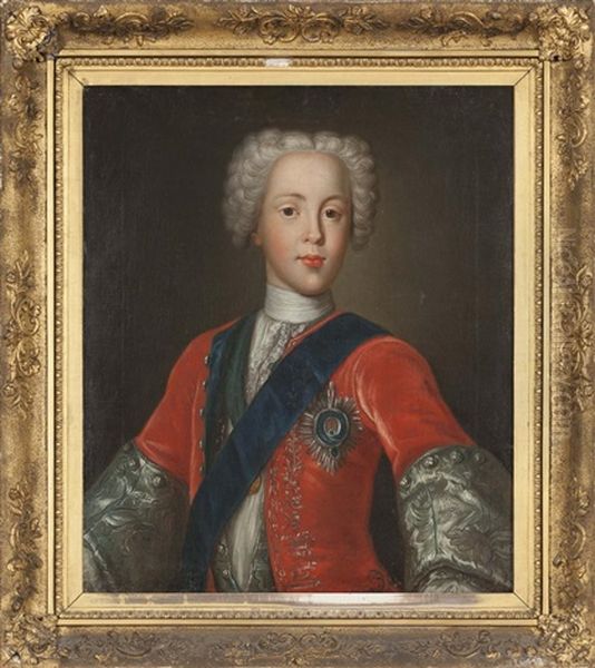 Portrait Of Prince Charles Edward Stuart; Portrait Of Prince Henry Benedict Clement Stuart (2 Works) Oil Painting by Antonio David