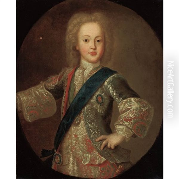 Portrait Of Charles Edward Stuart, Known As Bonnie Prince Charlie Oil Painting by Antonio David