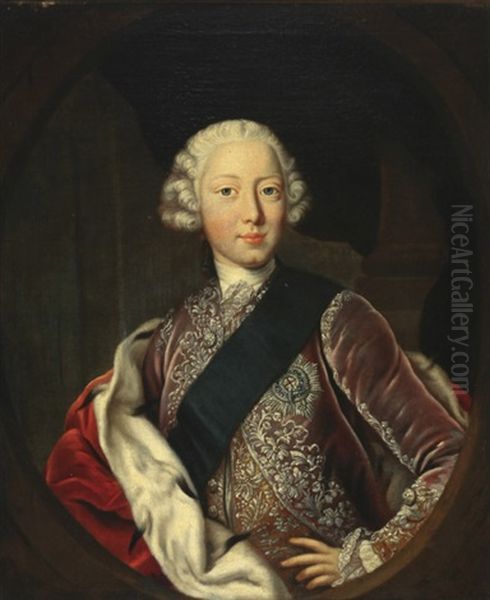 Prince Charles Edward Stuart (bonnie Prince Charlie) Oil Painting by Antonio David