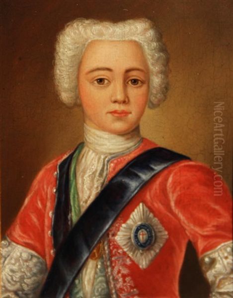 A Portrait Of Prince Charles Edward Stuart Oil Painting by Antonio David