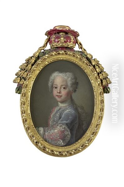 Prince James Francis Edward Stuart (+ 2 Others; 3 Works) Oil Painting by Antonio David