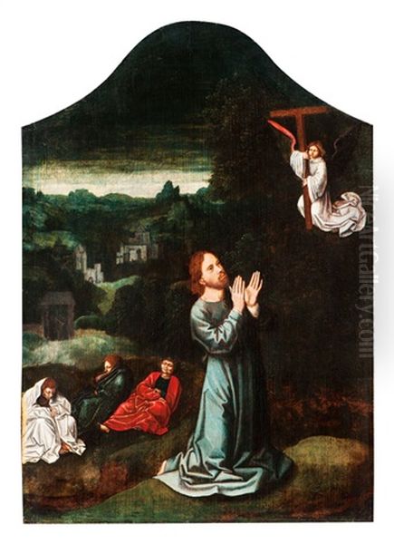 Jesus Im Garten Gethsemane Oil Painting by Gerard David