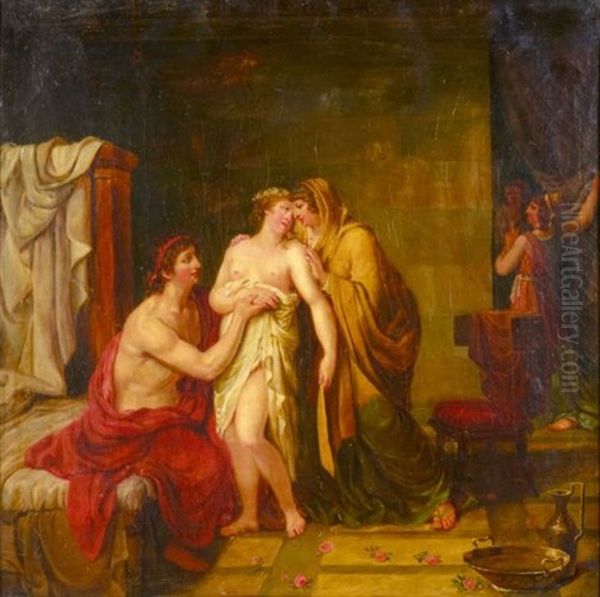 La Premiere Nuit Oil Painting by Jacques-Louis David