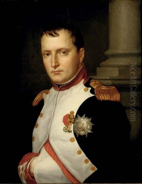 Portrait Of Napoleon Oil Painting by Jacques-Louis David