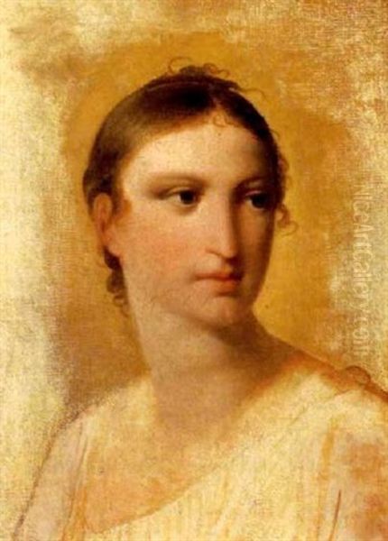 Portrait De Jeune Femme, Esquisse Oil Painting by Jacques-Louis David