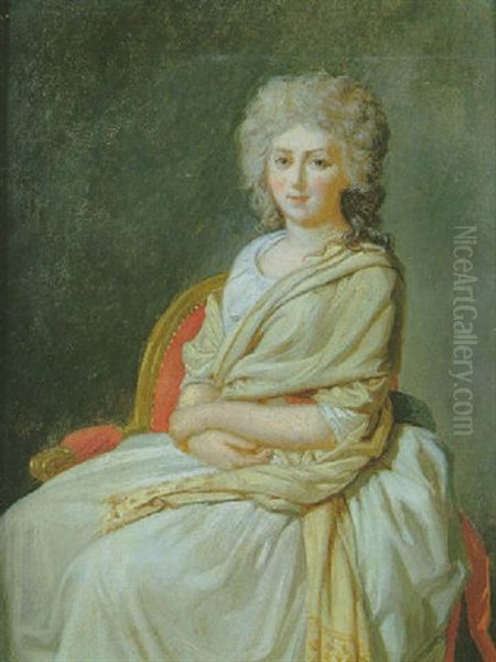 Portrait De Madame Thelusson Oil Painting by Jacques-Louis David