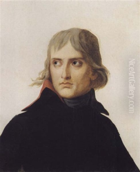 Portrait De Bonaparte, Premier Consul Oil Painting by Jacques-Louis David