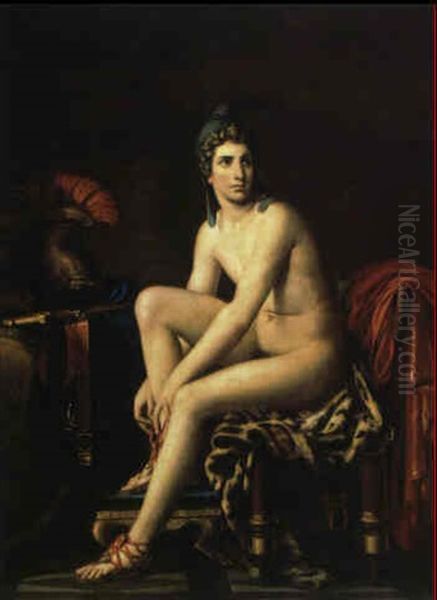 Jeune Homme Au Bonnet Phrygien Oil Painting by Louis David