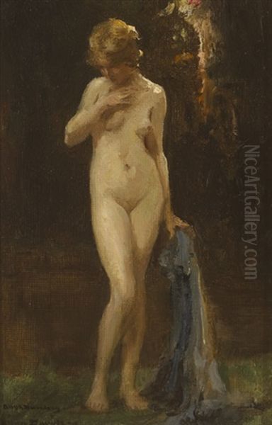 Standing Nude Oil Painting by Allan Douglas Davidson