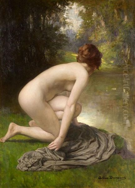 The Bather Oil Painting by Allan Douglas Davidson