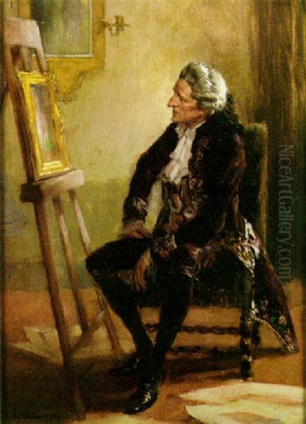 The Connoisseur Oil Painting by Allan Douglas Davidson