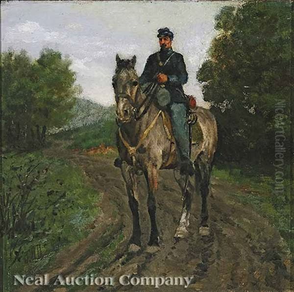 Memory Of A Union Soldier Oil Painting by Julian O. Davidson