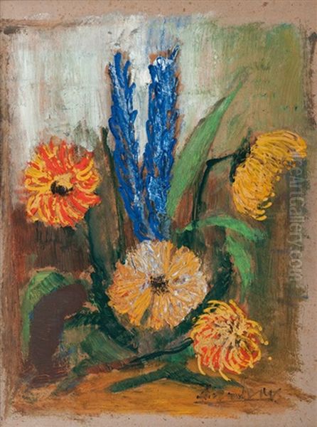 Flower Still Life Oil Painting by Willy Davidson