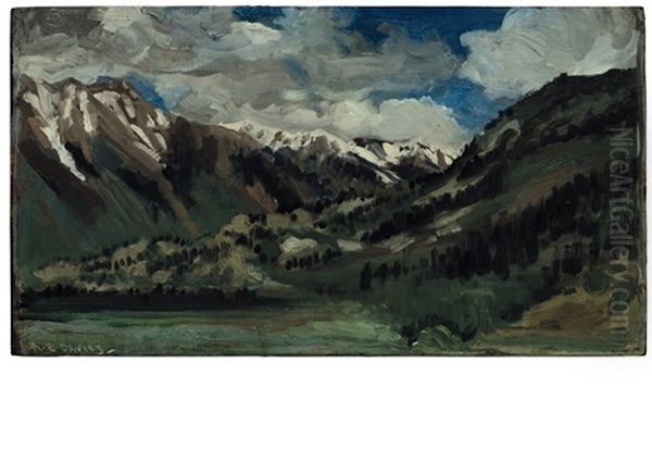 Twin Lakes, Colorado, Near Leadville Oil Painting by Arthur B. Davies