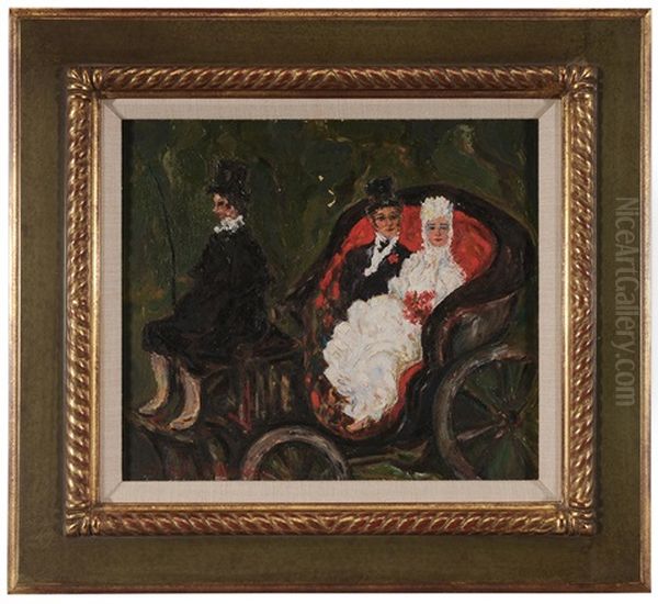 Old Vienna-just Married Oil Painting by Arthur B. Davies