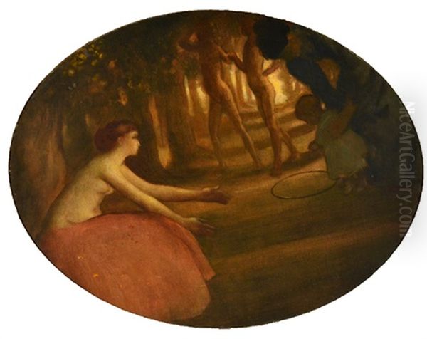 Woodland Idyl Oil Painting by Arthur B. Davies