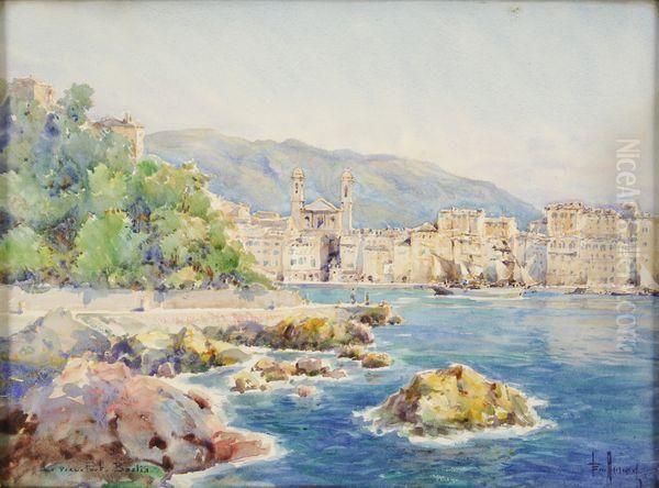 Le Vieux Port, Bastia Oil Painting by Emile Appay