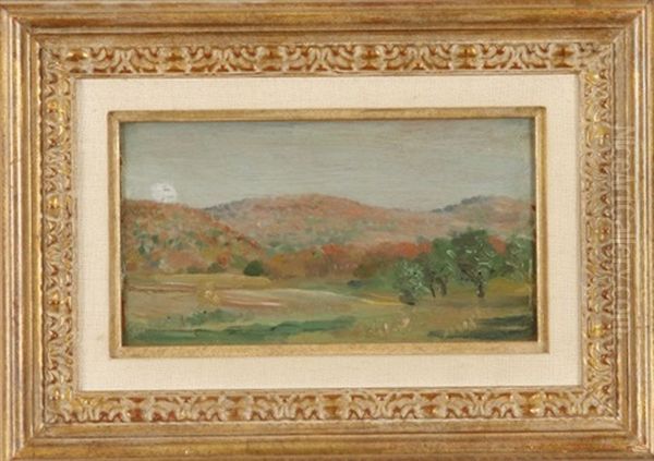 Landscape, Rockland Lake Oil Painting by Arthur B. Davies