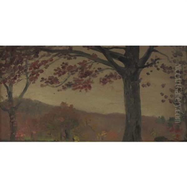 Toward Rockland Lake Oil Painting by Arthur B. Davies