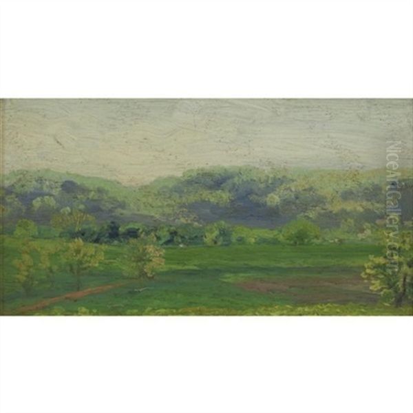 Spring - Rockland Lake Oil Painting by Arthur B. Davies