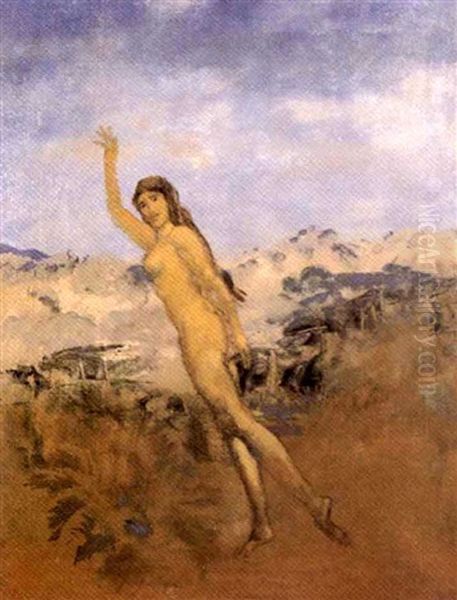 Mermaid On The Dunes Oil Painting by Arthur B. Davies