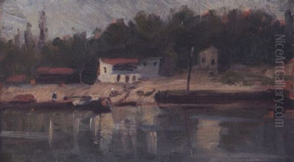 Rockland Lake Oil Painting by Arthur B. Davies