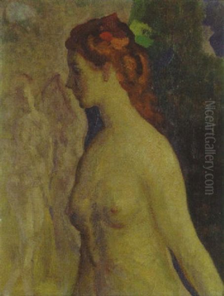 Isolde Oil Painting by Arthur B. Davies