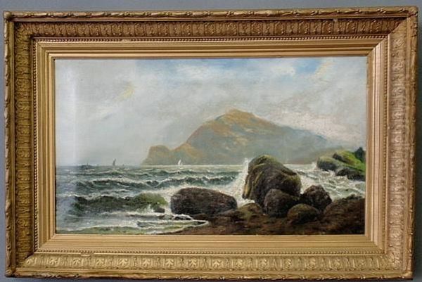 Seascape With Mountain Oil Painting by Charles P. Appel