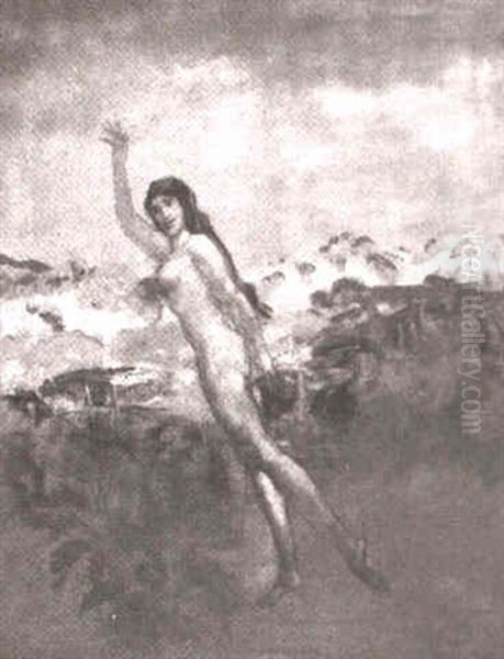 Mermaid On The Dunes Oil Painting by Arthur B. Davies