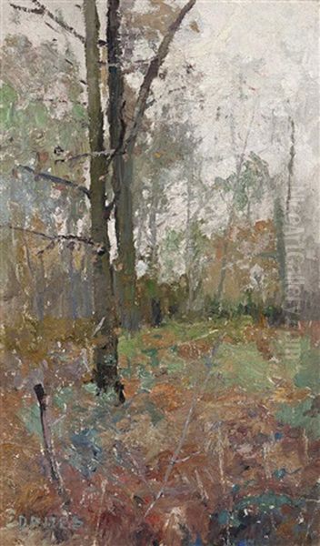 Autumn Oil Painting by David Davies