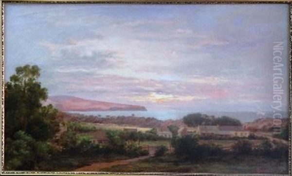 Normanville - Second Valley South Australia Oil Painting by Edward H. Davies