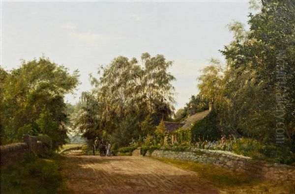 A Summer's Retreat Oil Painting by James Hey Davies