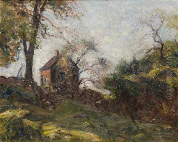 Farmhouse Oil Painting by Charles Harold Davis