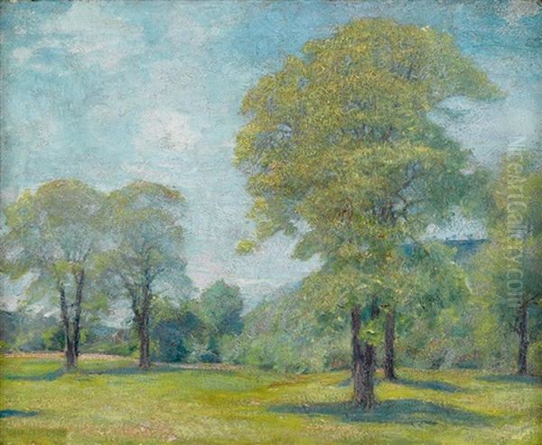 Spring Landscape Oil Painting by Charles Harold Davis