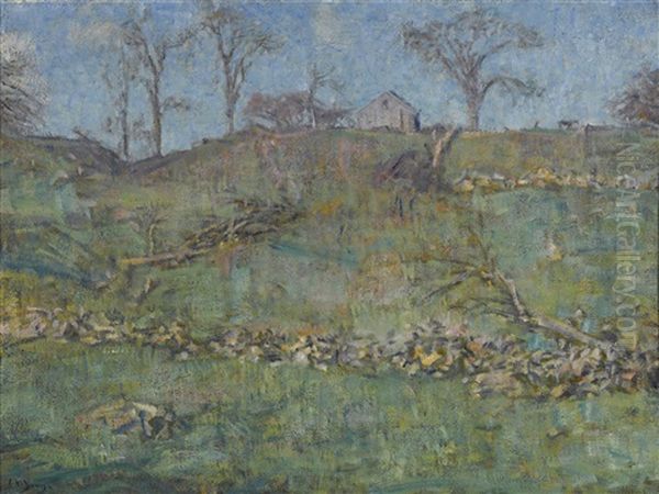 Springtime Oil Painting by Charles Harold Davis