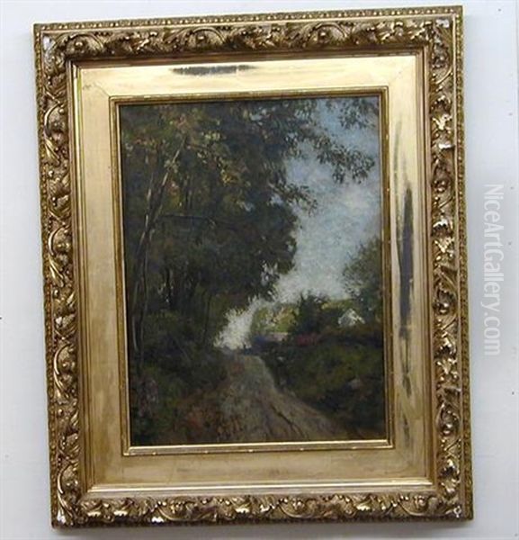 Road To The Village Oil Painting by Charles Harold Davis