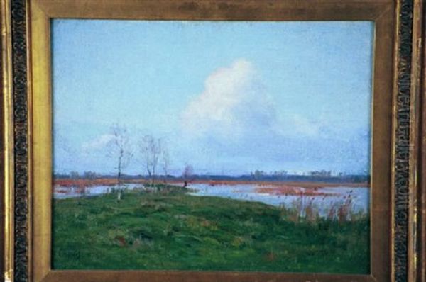 On The Marshes Oil Painting by Charles Harold Davis