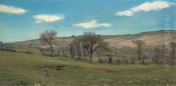 April Afternoon Oil Painting by Henry William Banks Davis