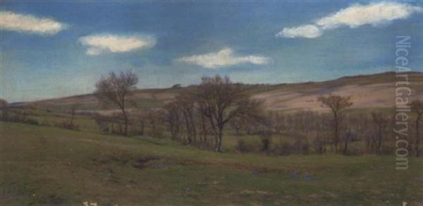 April Afternoon Oil Painting by Henry William Banks Davis