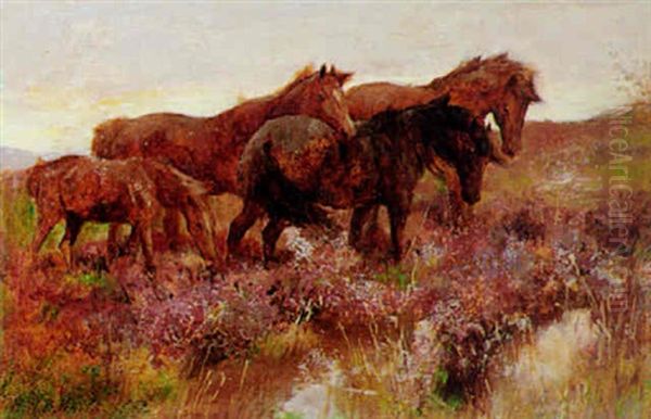 On Dartmoor Oil Painting by Henry William Banks Davis