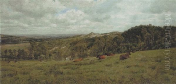 Les Dunes De Condette, Pas De Calais Oil Painting by Henry William Banks Davis