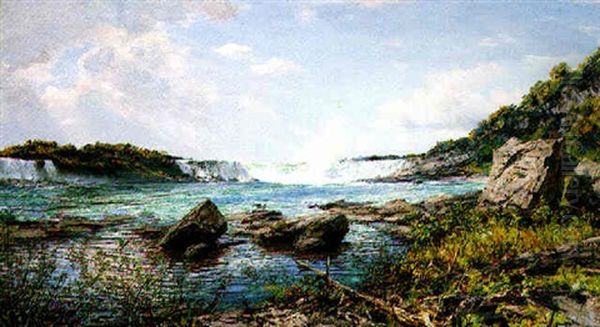 Niagara Falls Oil Painting by Henry William Banks Davis