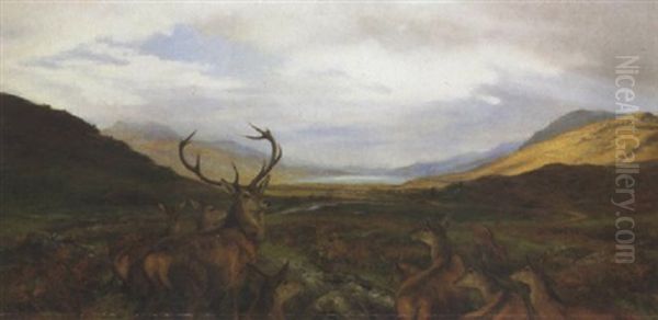 Glen Docherty Oil Painting by Henry William Banks Davis