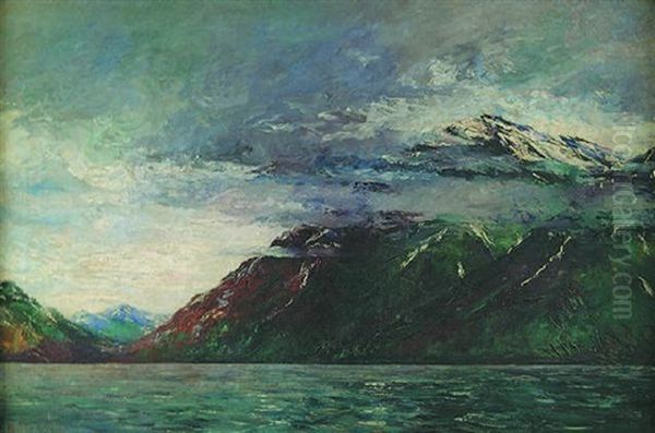 View Of Mount Mckinley, Alaska Oil Painting by Leonard M. Davis