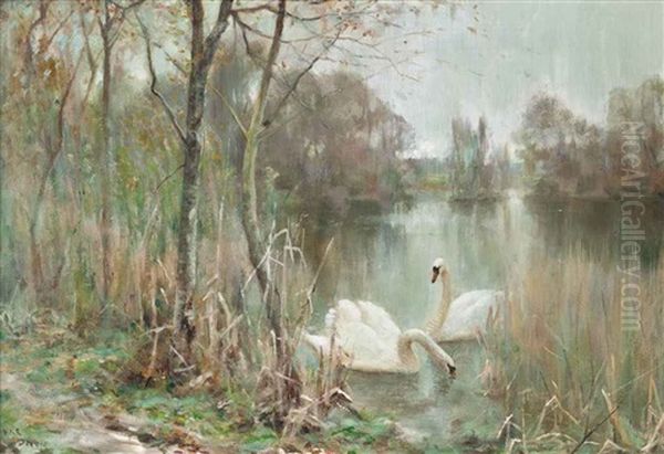 In The Soft Silent Mists Oil Painting by Valentine Davis