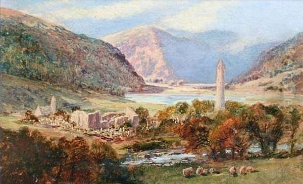 Glendalough, Co. Wicklow, Ireland Oil Painting by William Davis