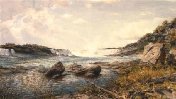 Niagara Falls Oil Painting by William Henry Davis