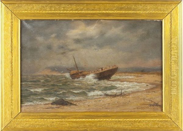 Beached Oil Painting by William Moore Davis