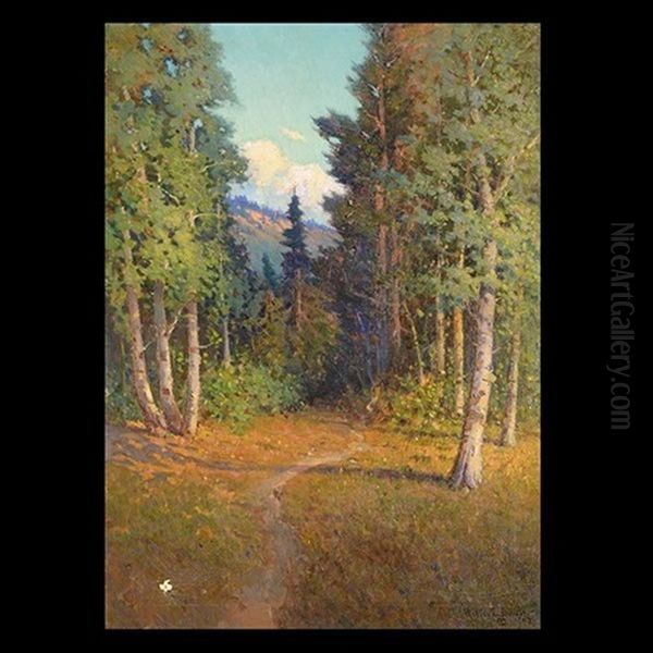 Bridle Path, Lake Tahoe Oil Painting by Willis E. Davis