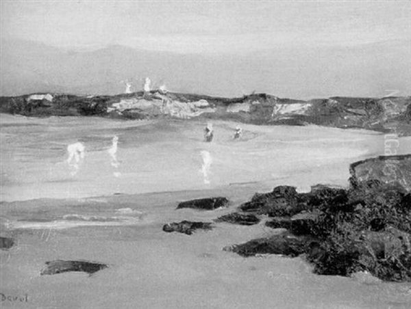 Beach Scene, Ogunquit Oil Painting by Joseph Davol